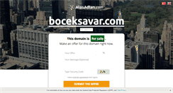 Desktop Screenshot of boceksavar.com