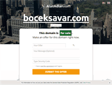 Tablet Screenshot of boceksavar.com